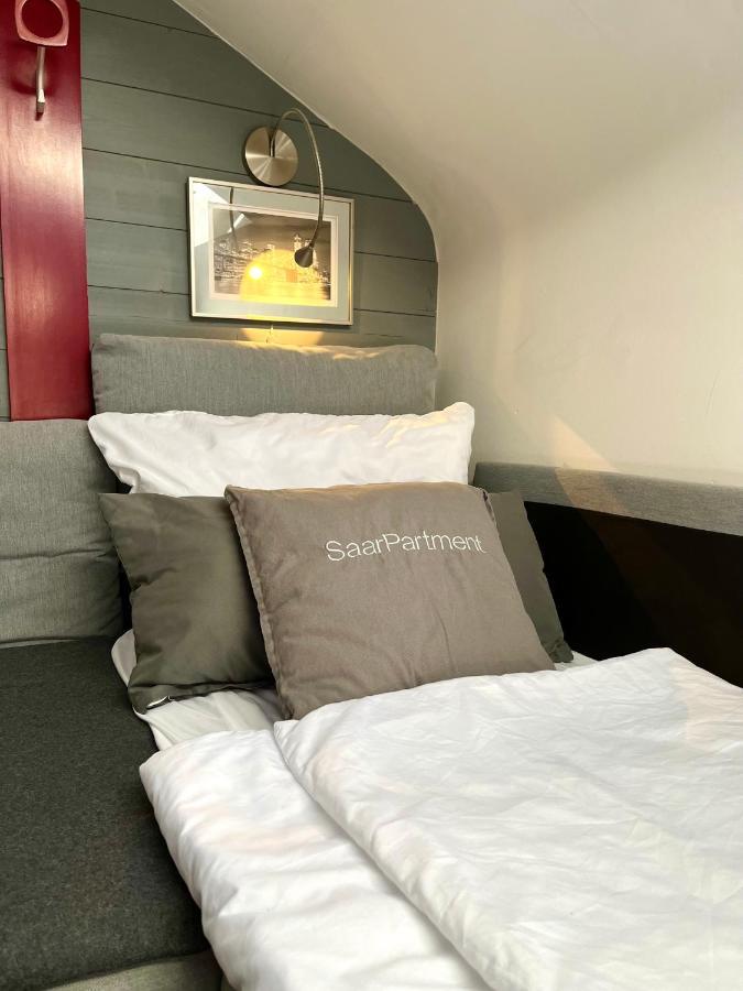 SaarPartment M6 am Staden in Saarbrücken - Living in Style mit Küche, Bad, Boxspringbett, WiFi, Parking - 11x in SB Exterior foto